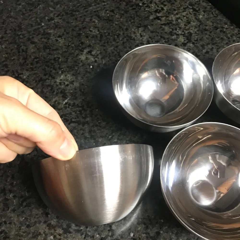 Ikea blanda blank stainless steel serving bowl 5”